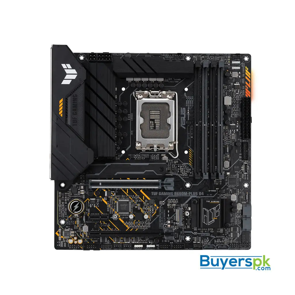 Asus Tuf Gaming B660m- plus D4 Intel Lga 1700 Micro Atx Ddr4 Motherboard - Price in Pakistan Asus Tuf Gaming B660m- plus D4 Intel Lga 1700 Micro Atx Ddr4 Motherboard - Price in Pakistan